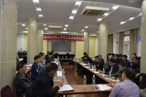 公司举行2019年上半年度三大员述职交流培训会